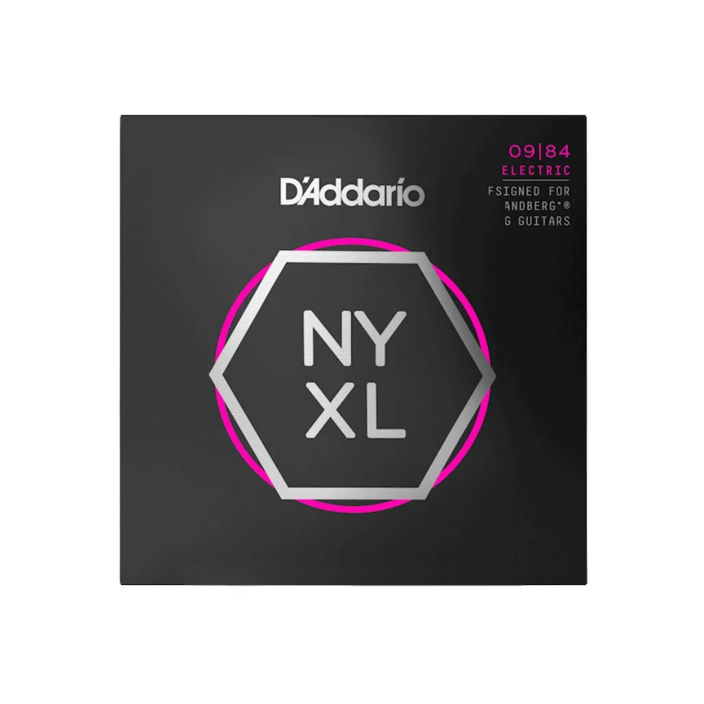 D'Addario NYXL0984SB NYXL Nickel Wound Electric Guitar Strings - .009-.084 Custom Light 8-string