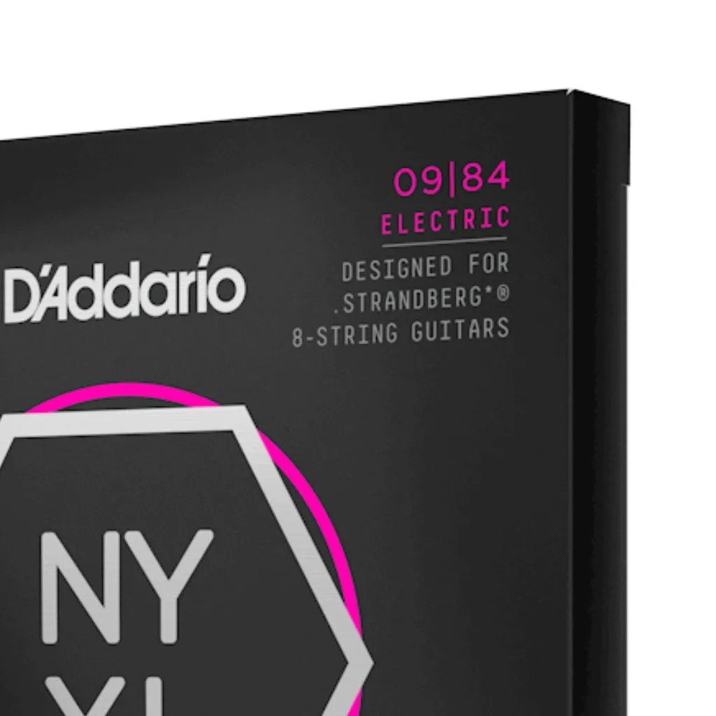 D'Addario NYXL0984SB NYXL Nickel Wound Electric Guitar Strings - .009-.084 Custom Light 8-string
