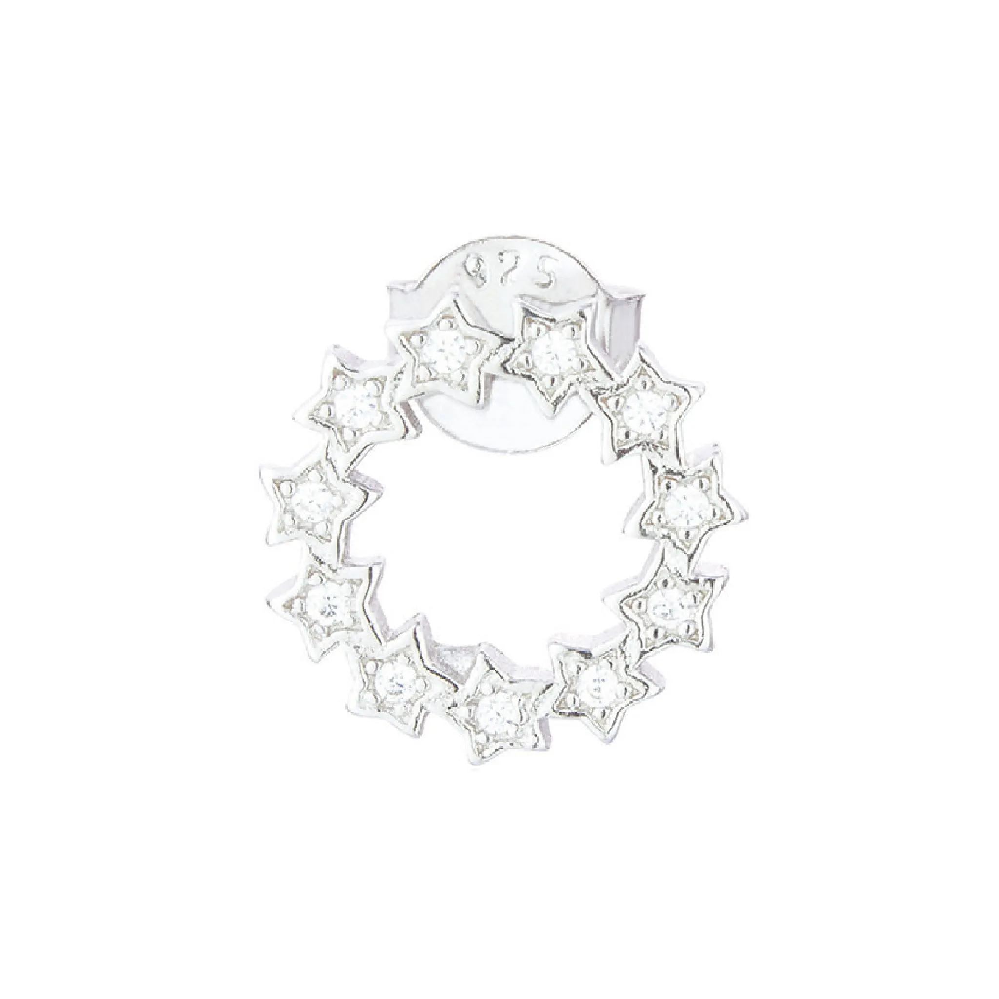 Dixi CZ Star Stud Earrings | Sterling Silver