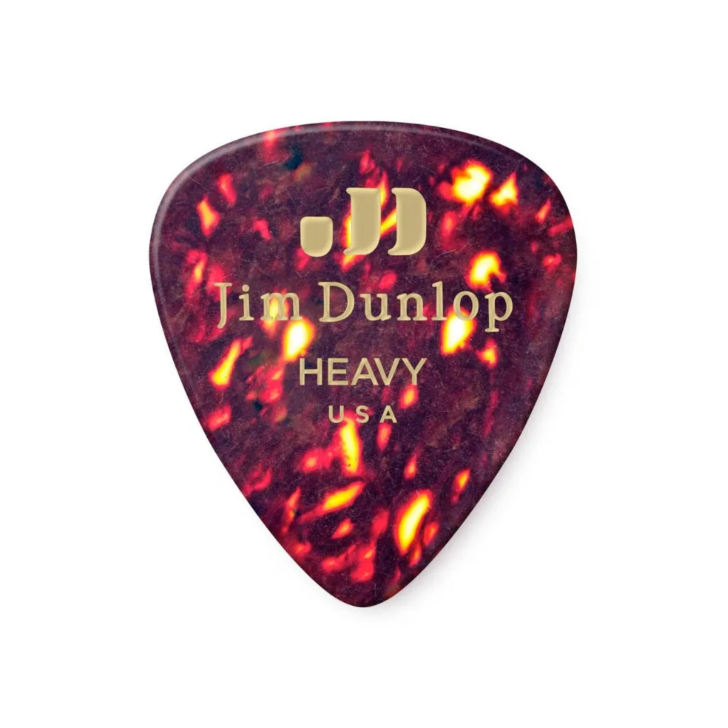 Dunlop Celluloid Shell Picks 12pk - Heavy