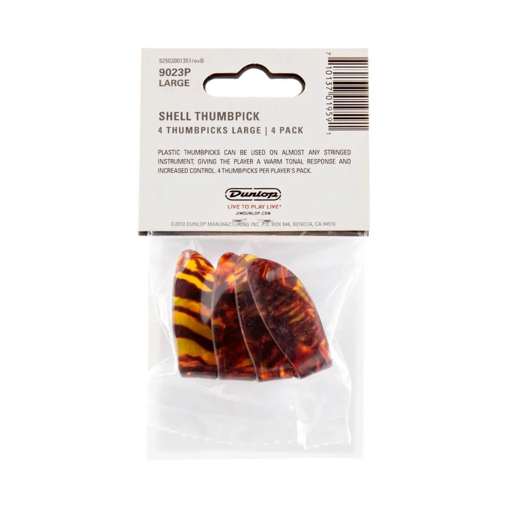 Dunlop JPTPLS - Large Thumb Picks Tortoise Shell Player Pack