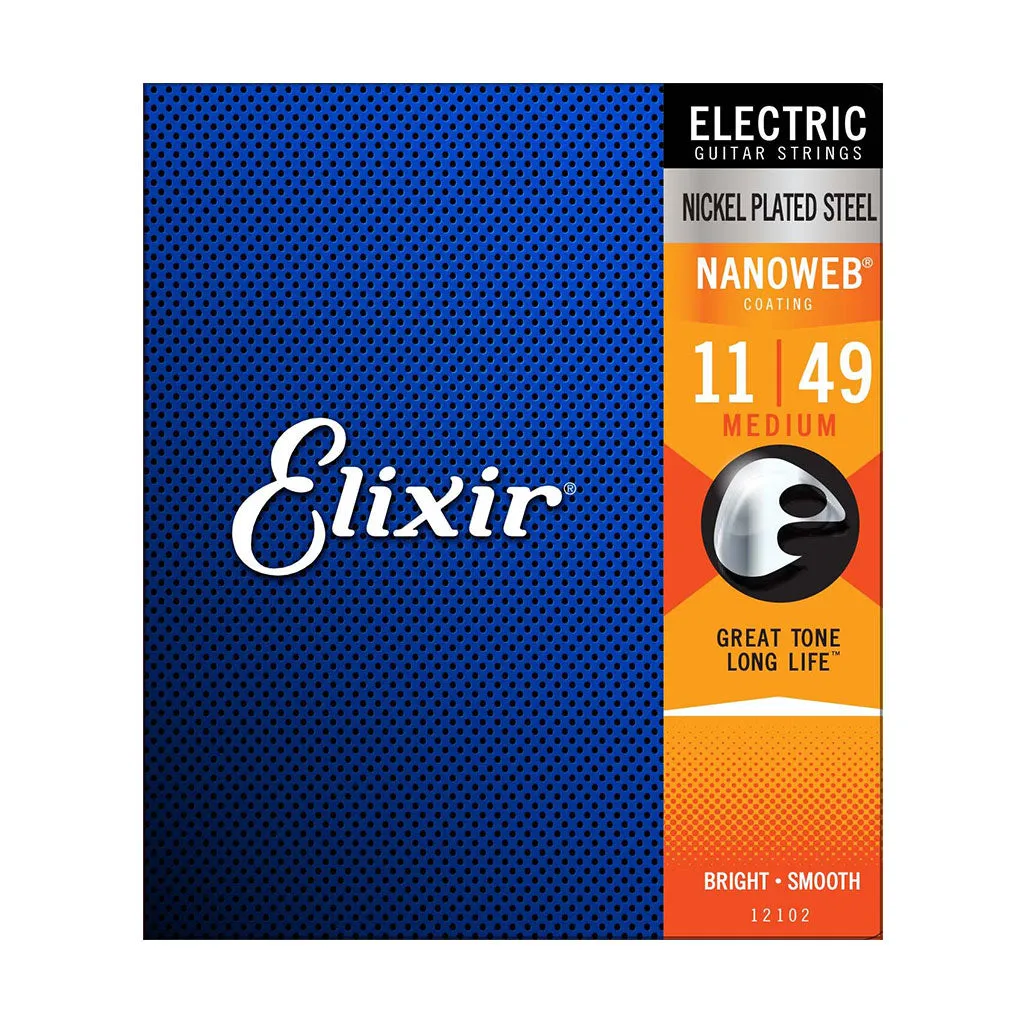 Elixir 12102 - Nanoweb Electric 11-49 Guitar Strings