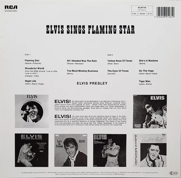 Elvis Sings Flaming Star