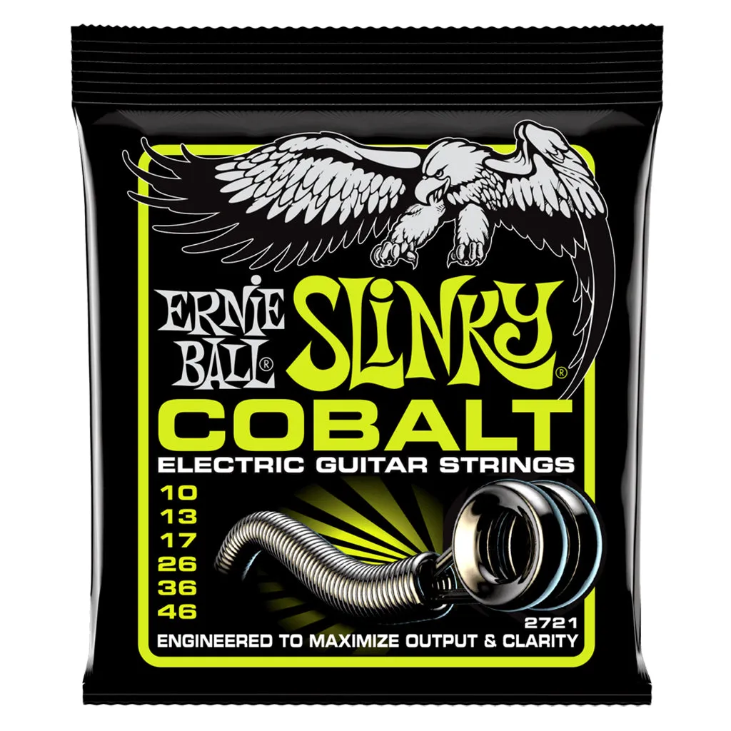 Ernie Ball Regular Slinky Cobalt Electric Guitar Strings, 10-46 gauge