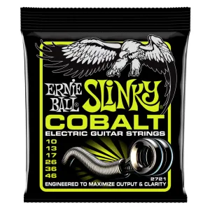 Ernie Ball Regular Slinky Cobalt Electric Guitar Strings, 10-46 gauge