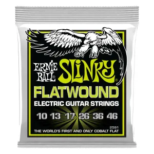 Ernie Ball Regular Slinky Flatwound Electric Guitar Strings - 10 - 46 gauge