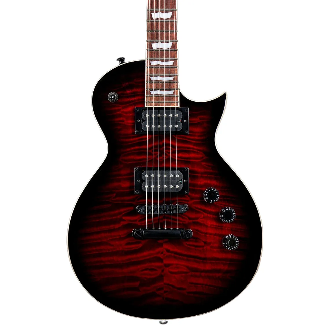 ESP LTD EC-256QM Electric Guitar - See Thru Black Cherry Sunburst