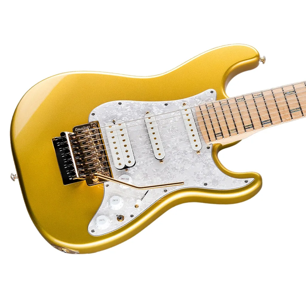 ESP LTD JRV-8FR Javier Reyes Signature 8-string - Metallic Gold