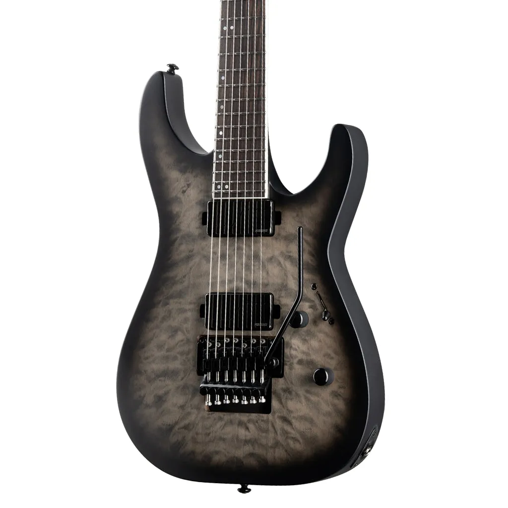 ESP LTD M-1007B Baritone - Charcoal Burst Satin