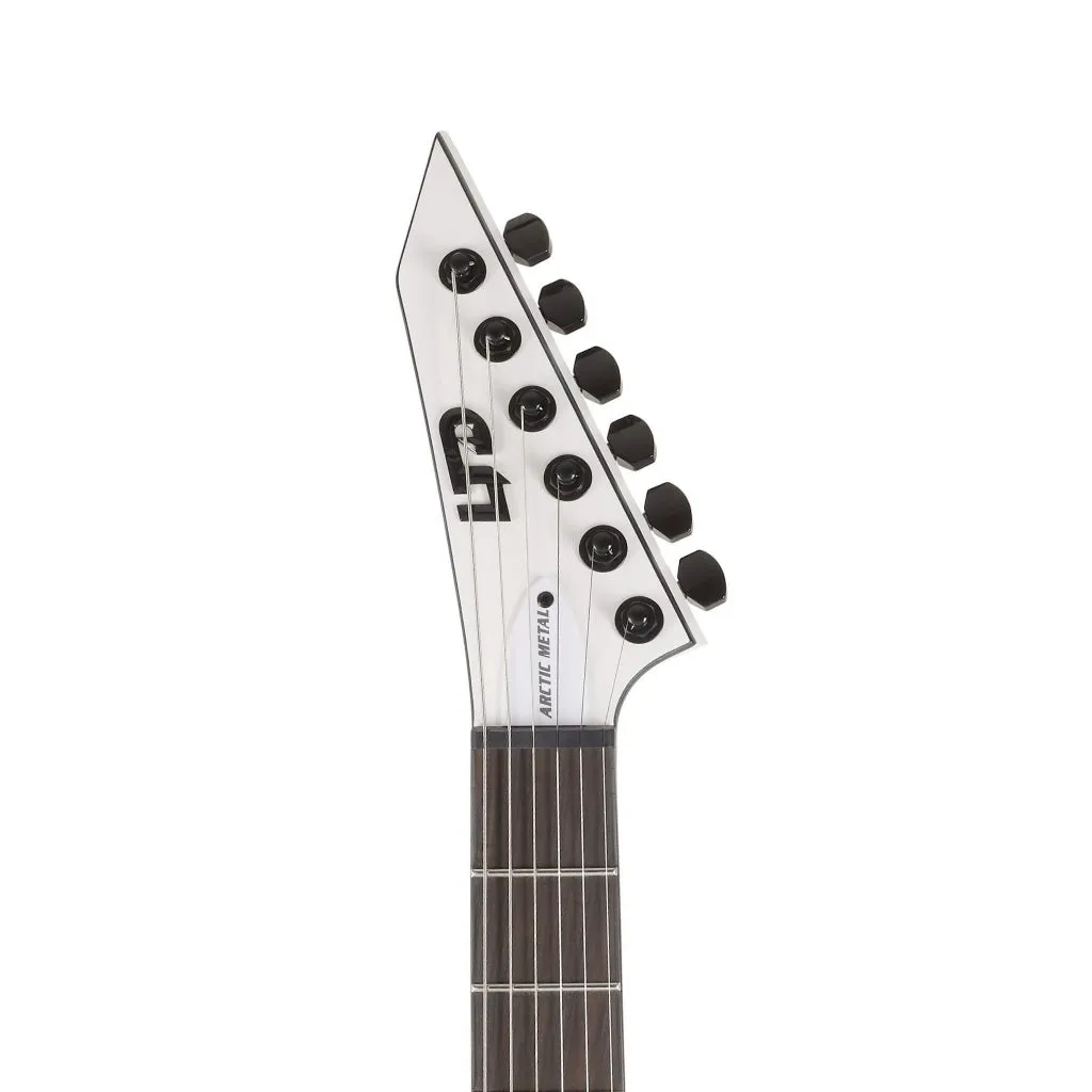ESP LTD M-HT Arctic Metal Electric Guitar - Snow White Satin