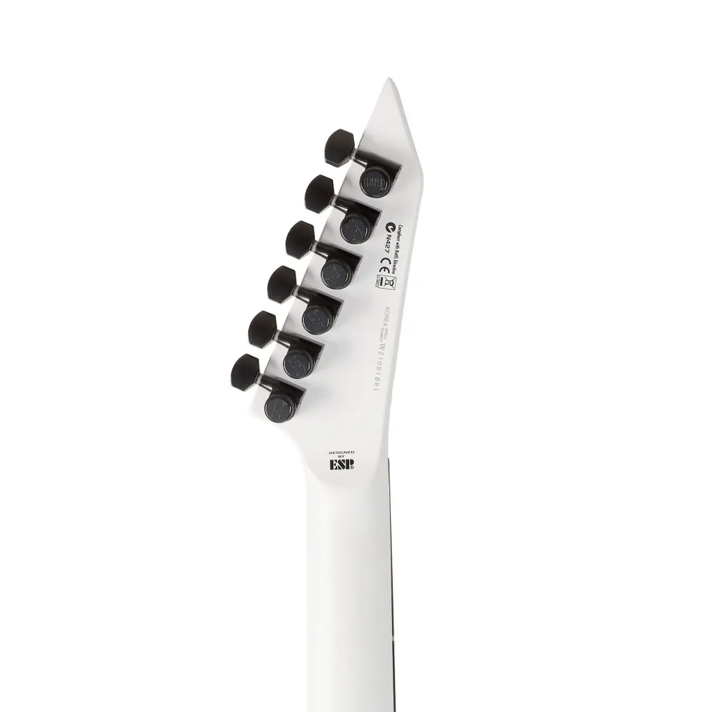 ESP LTD M-HT Arctic Metal Electric Guitar - Snow White Satin