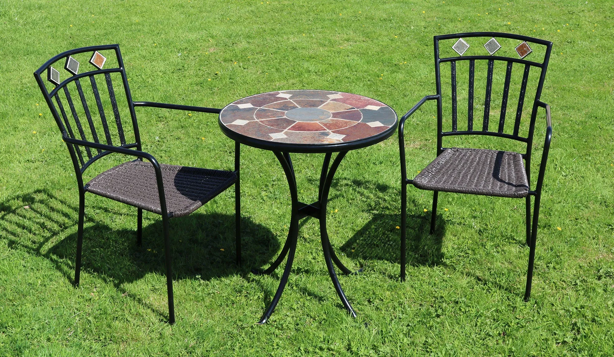 Europa Leisure Ondara Bistro Table & 2 Malaga Chairs