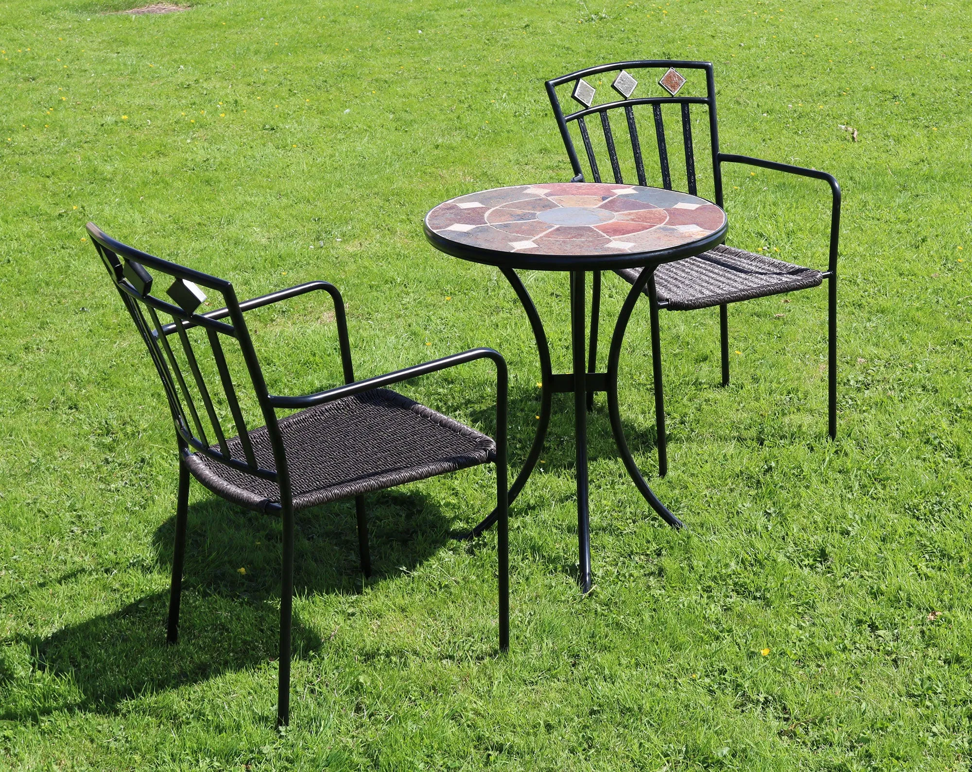 Europa Leisure Ondara Bistro Table & 2 Malaga Chairs