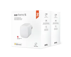 Eve Thermo Smart radiator valve with Apple HomeKit technology, 2-pack