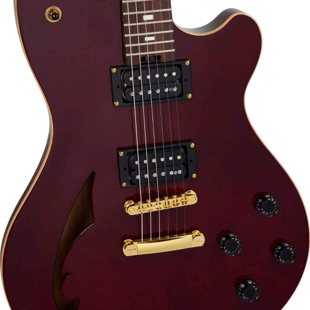 EVH SA-126 Standard Semi-Hollowbody Electric Guitar - Wine Red