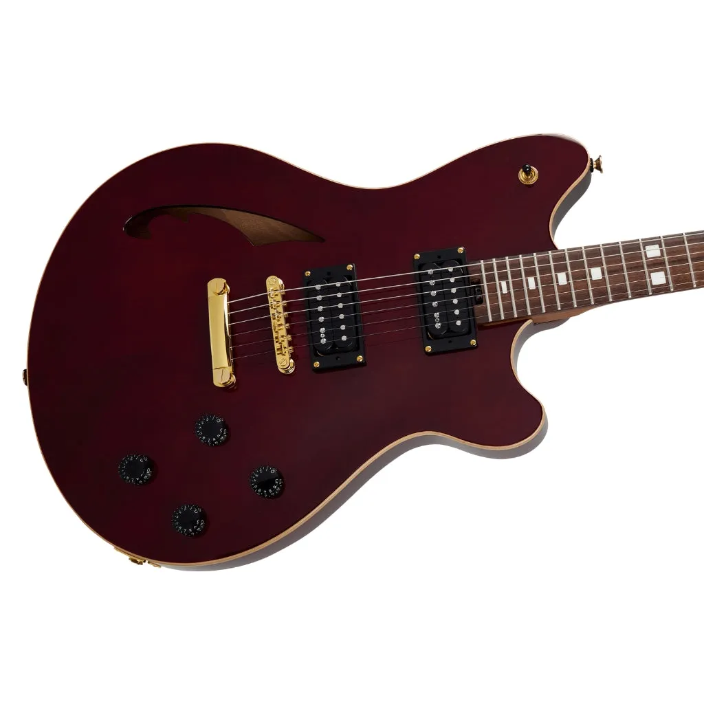 EVH SA-126 Standard Semi-Hollowbody Electric Guitar - Wine Red