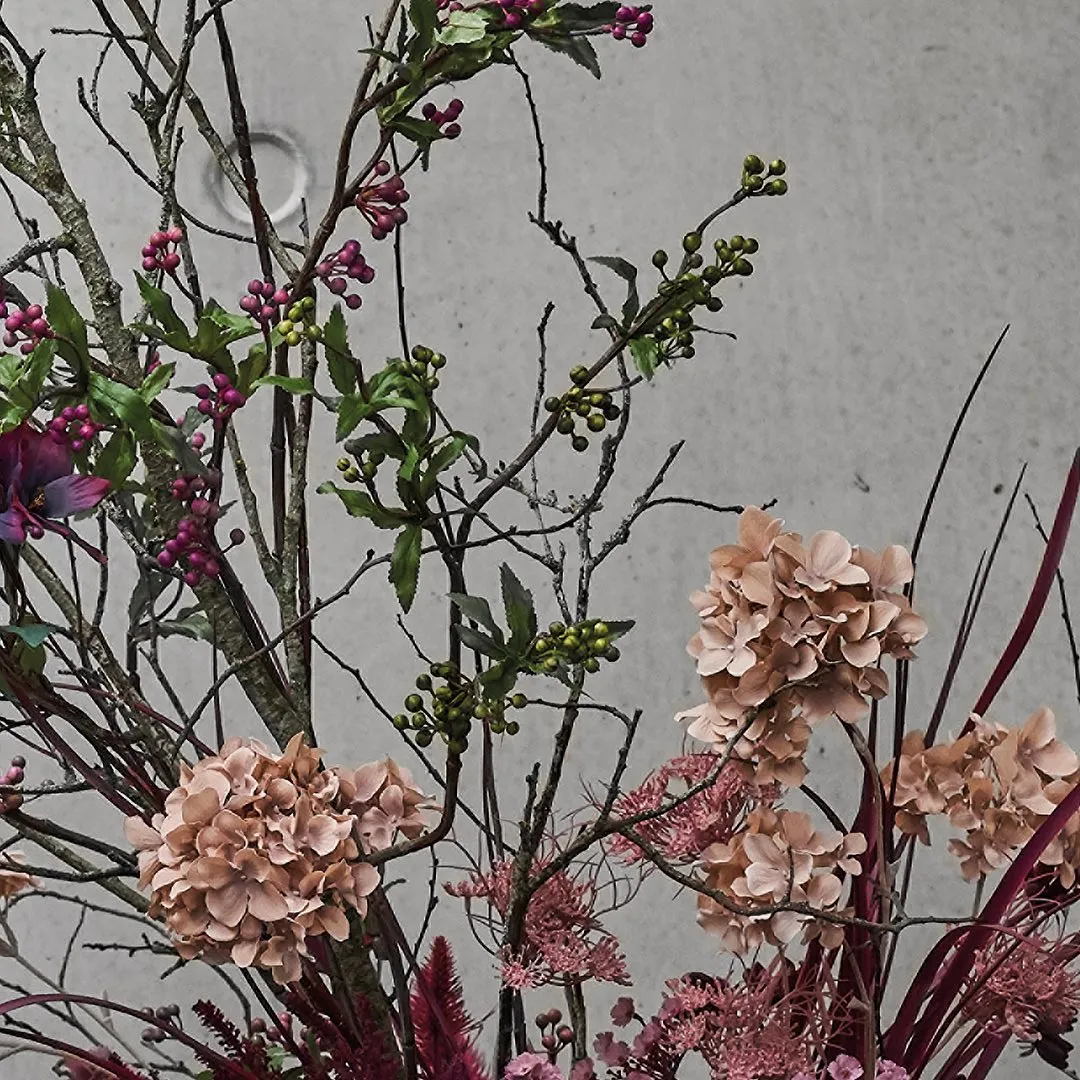 Faux Hydrangea Paniculata Stem | Beige