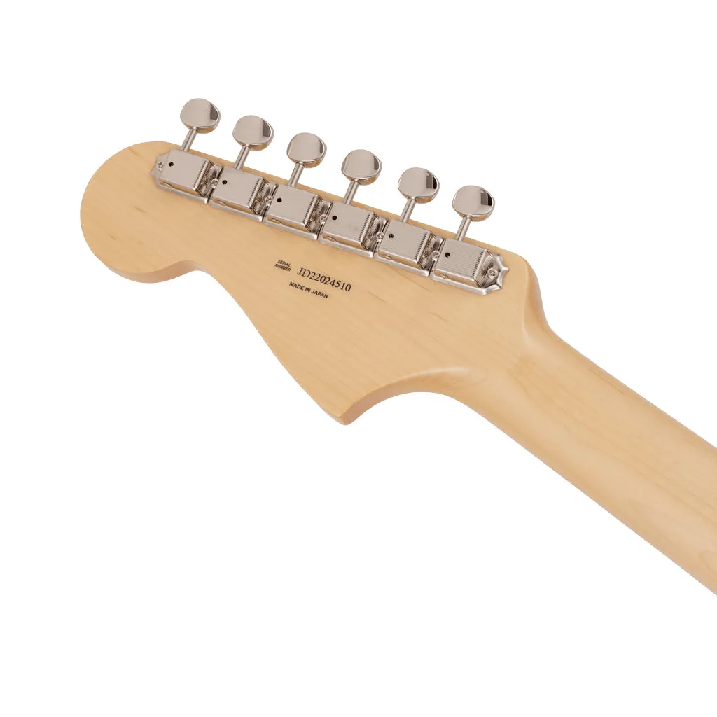 Fender 2023 Collection Made in Japan Traditional 60s Jazzmaster, Rosewood Fingerboard, Olympic White with Blue Competition Stripe