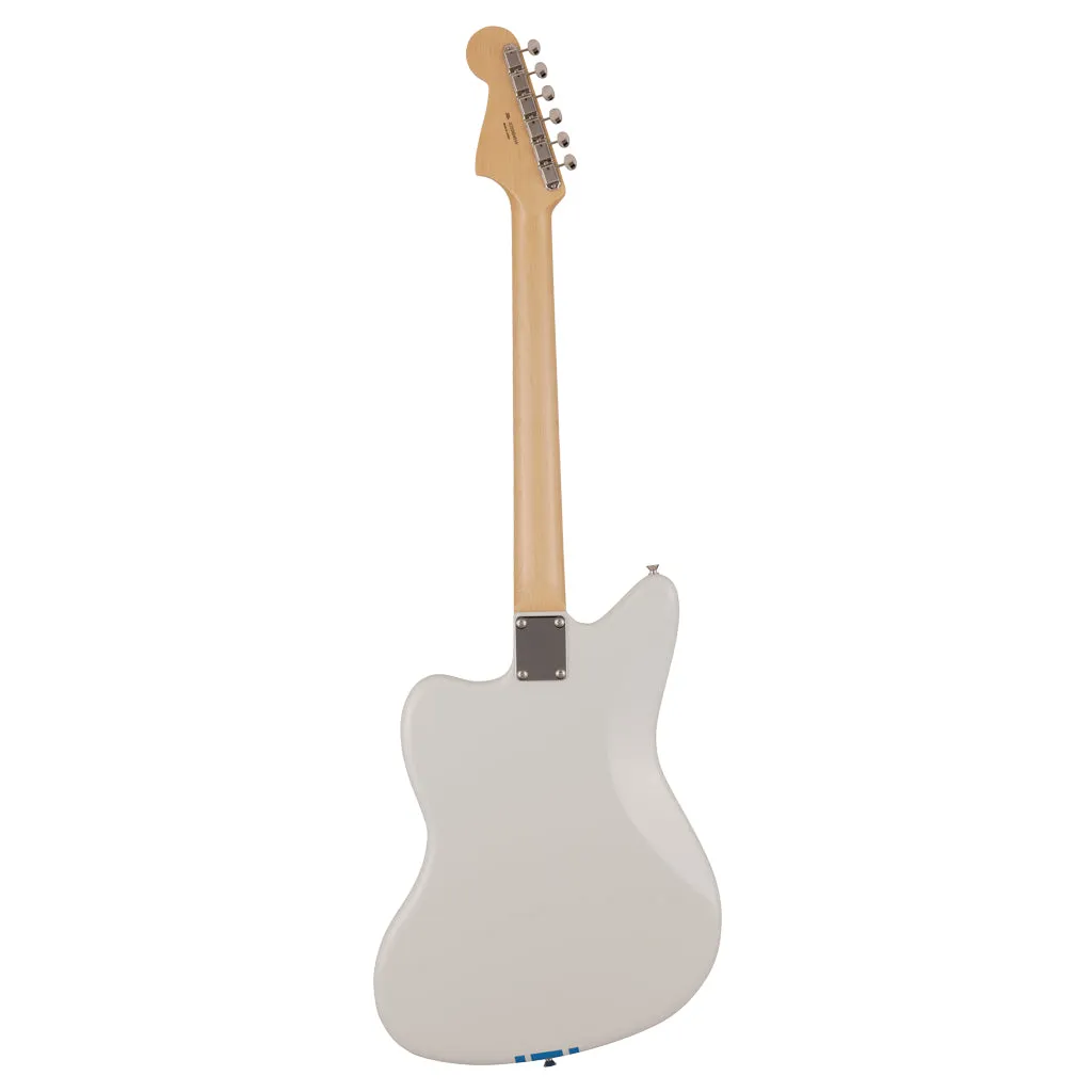 Fender 2023 Collection Made in Japan Traditional 60s Jazzmaster, Rosewood Fingerboard, Olympic White with Blue Competition Stripe