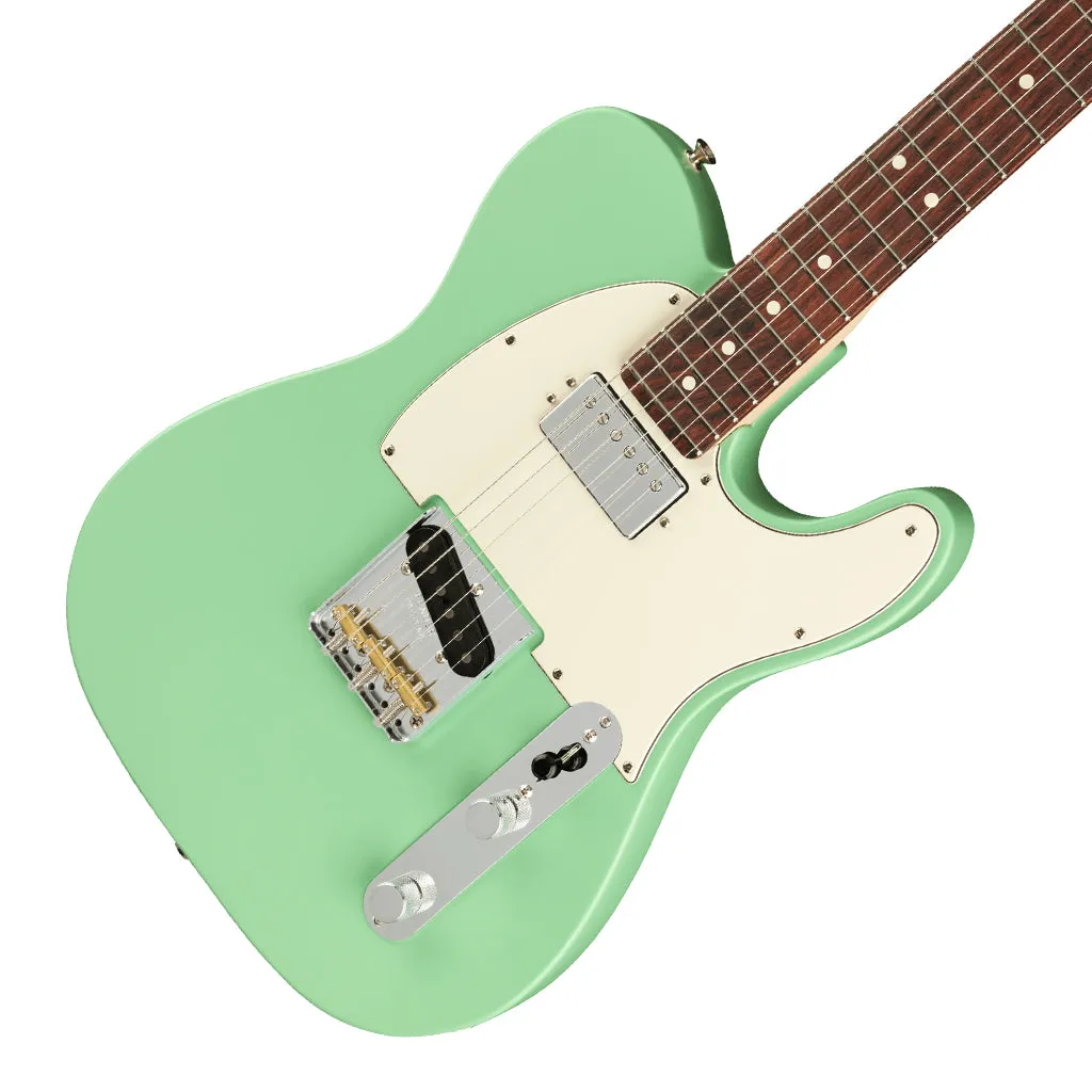 Fender American Performer Telecaster Hum - Satin Surf Green - Rosewood Fretboard