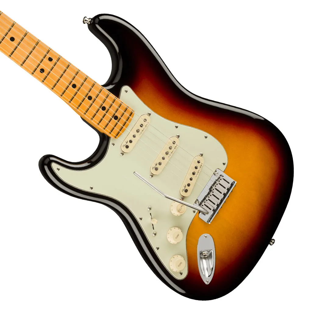Fender - American Ultra Stratocaster Left-Hand, Maple Fingerboard, Ultraburst