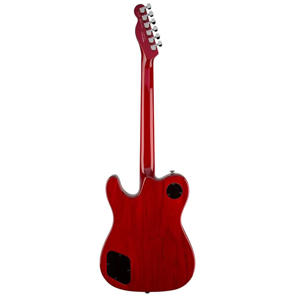 Fender Jim Adkins JA-90 Thinline Telecaster - Crimson Red Transparent