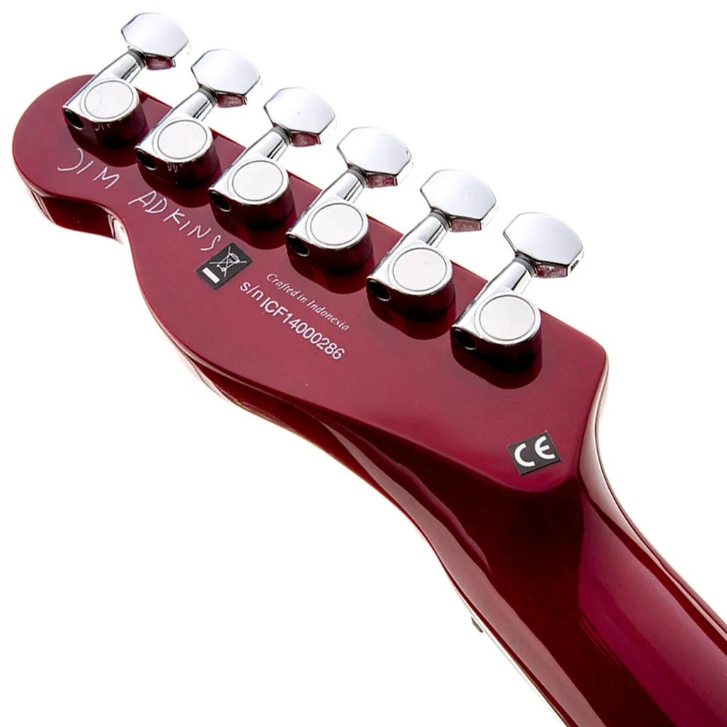 Fender Jim Adkins JA-90 Thinline Telecaster - Crimson Red Transparent