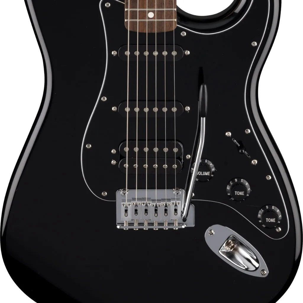 Fender Standard Stratocaster HSS, Laurel Fingerboard Electric Guitar - Black