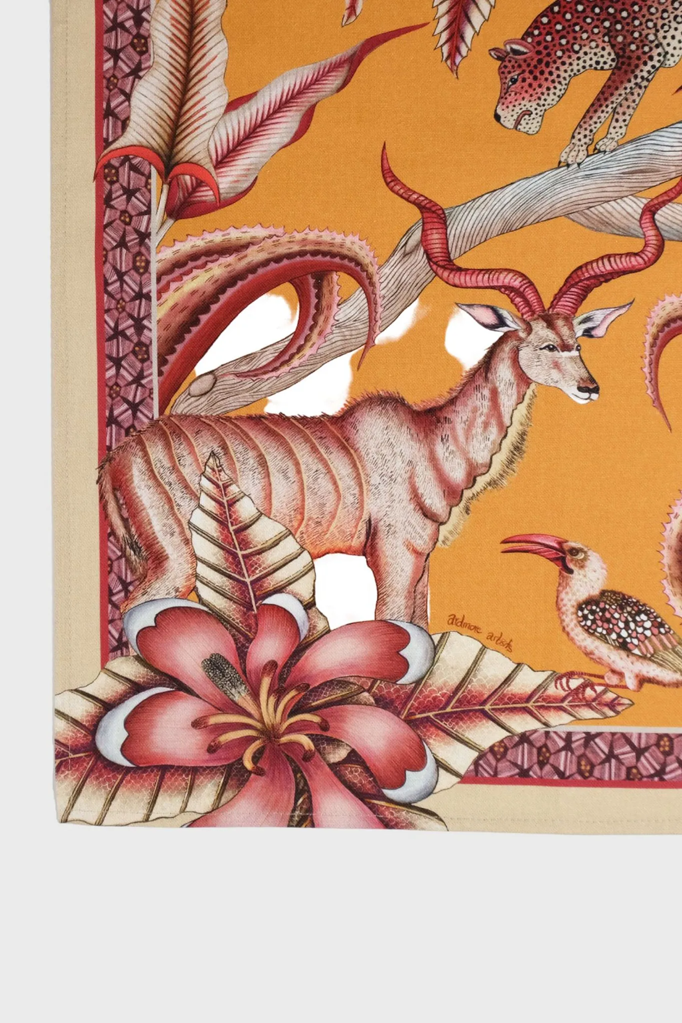 Flame Pangolin Park Tea Towel