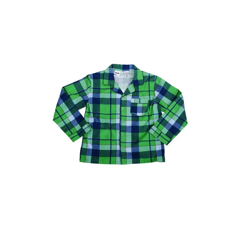 Flannel PJ Set, Kelly Check, Size 12