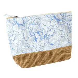 Floral Sketch Pouch | Blue