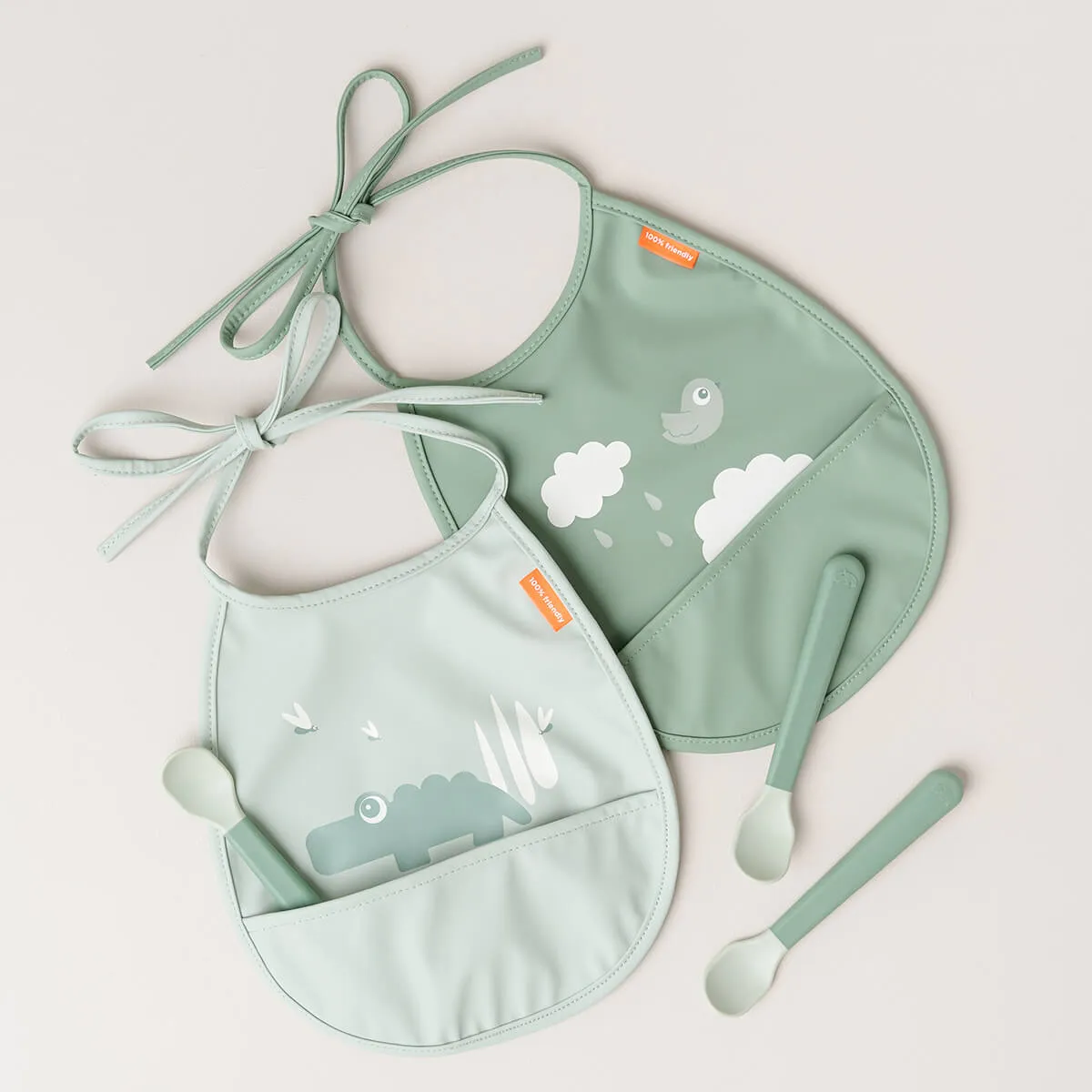 Foodie Easy-Grip Baby Spoons | Set of 3 | Green