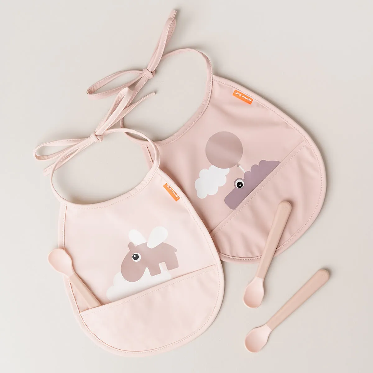Foodie Easy-Grip Baby Spoons | Set of 3 | Powder Pink