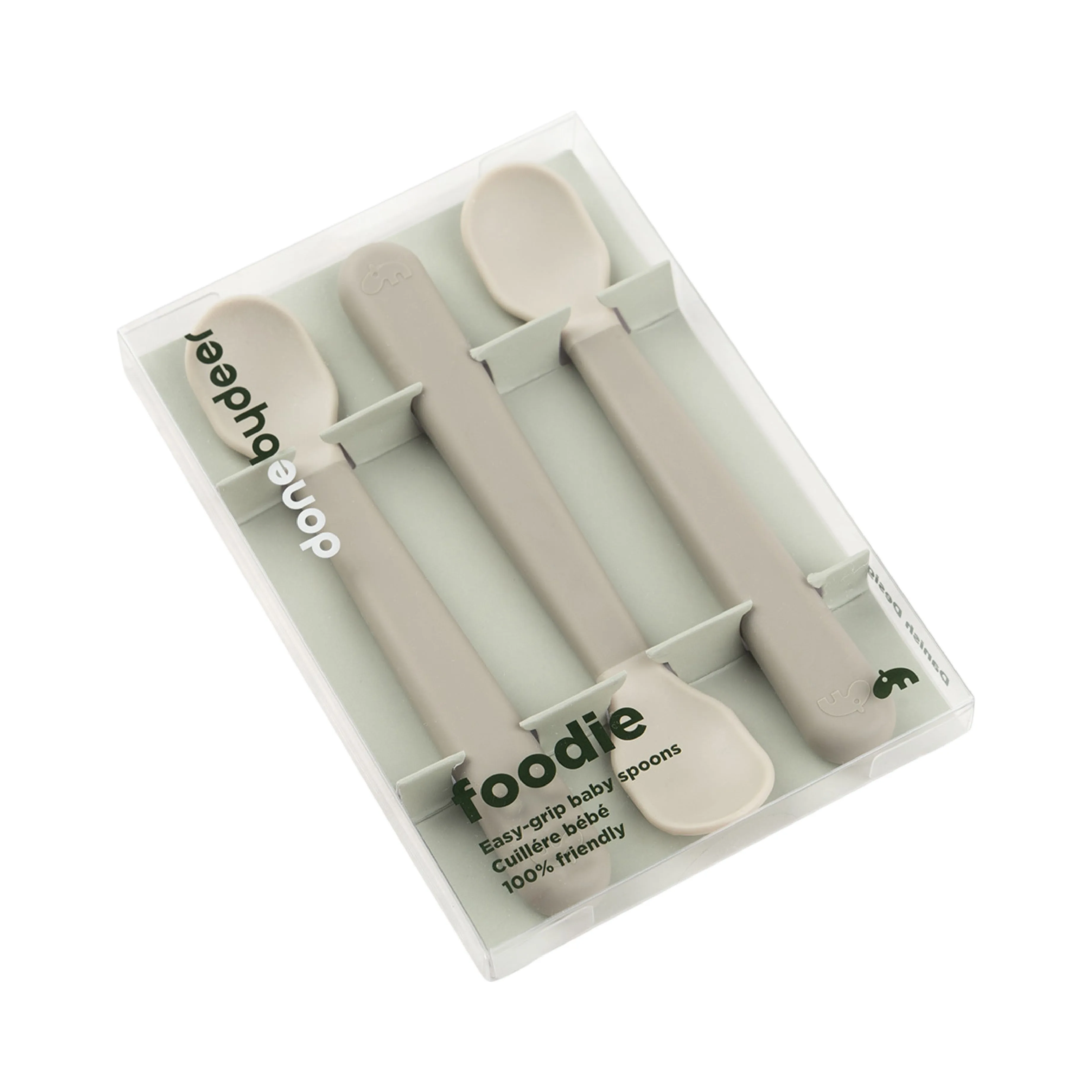 Foodie Easy-Grip Baby Spoons | Set of 3 | Sand