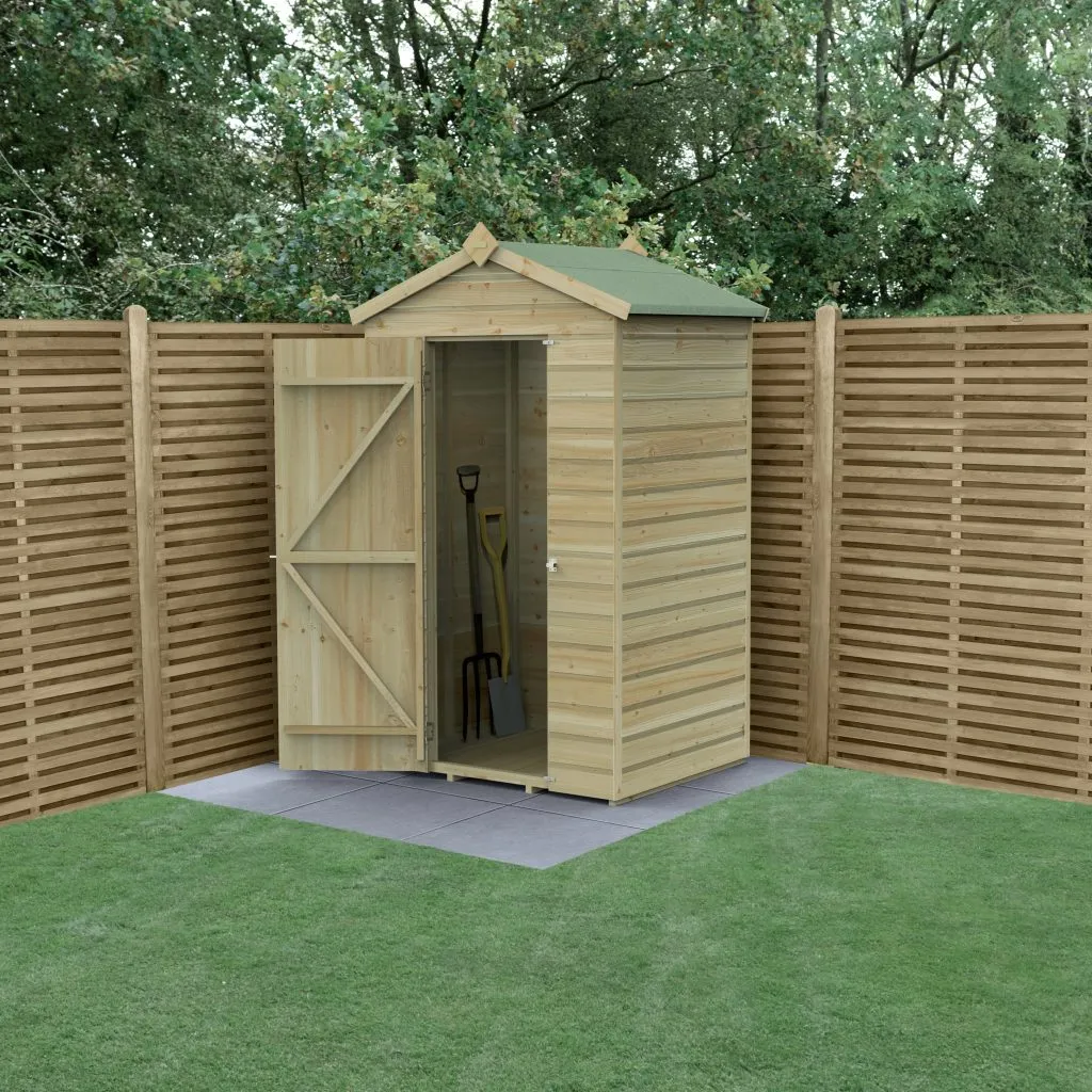 Forest Garden Beckwood 4x3 Apex Shed without Windows