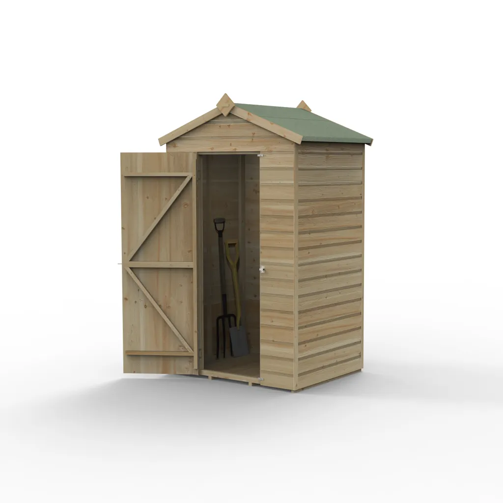 Forest Garden Beckwood 4x3 Apex Shed without Windows