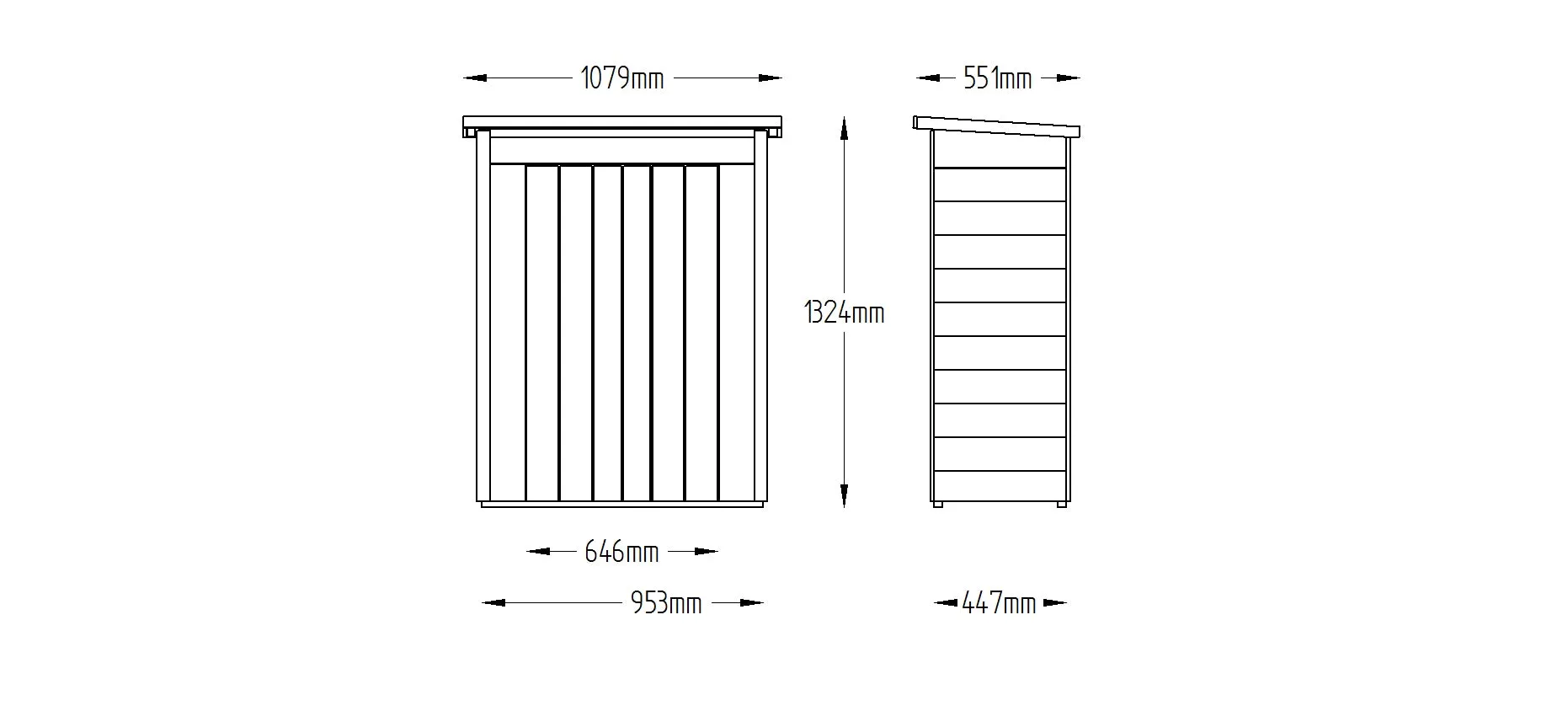 Forest Garden Pressure Treated Pent Garden Store