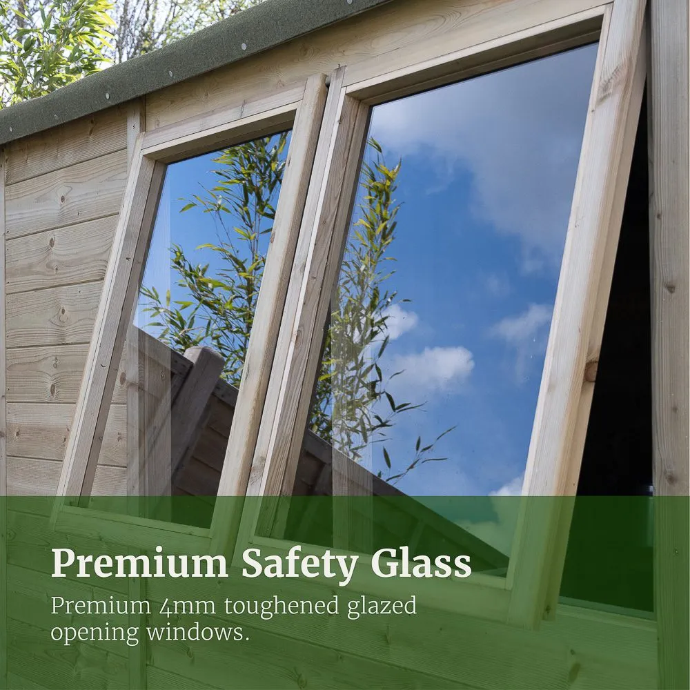 Forest Garden Timberdale 6x4 Apex Shed No Window