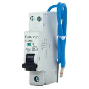FuseBox RTAMB20 Mini 20A B RCBO 2 Pole 30mA 6kA Type A  (PIMO10)