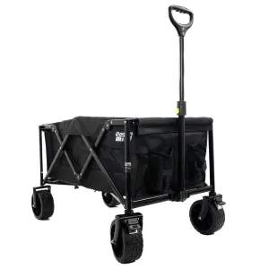 GardenTek Folding Garden Trolley on Wheels 135L GTW260