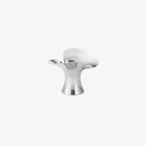 Georg Jensen | Bloom Taper Candleholder Steel 2 Pcs