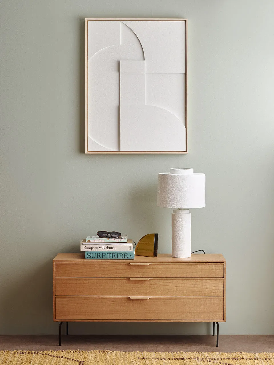 Gesso Table Lamp Matt White