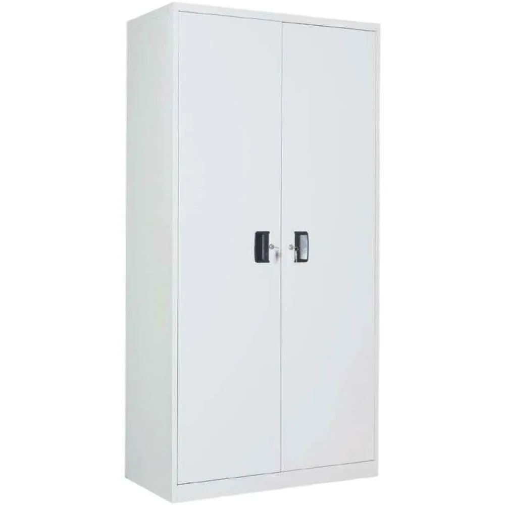 Godrej Metal Folding Full Height Cabinet 2 Door Seal Grey