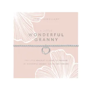 Grandmother A Little 'Wonderful Granny' Bracelet | Silver Plated