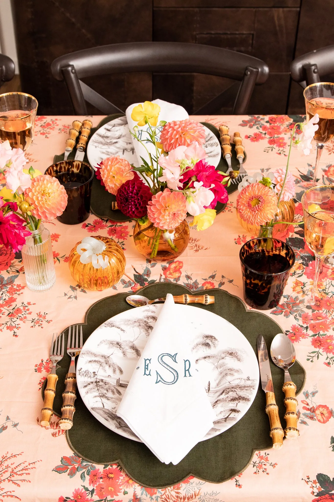 Green Scalloped Placemat