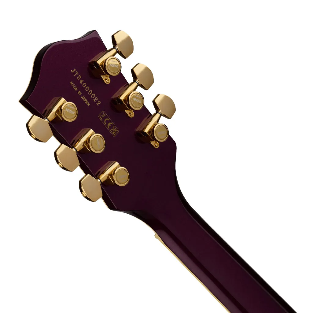Gretsch Broadkaster Jr LX Center Block with String Thru Bigsby Ebony Fingerboard Blackberry