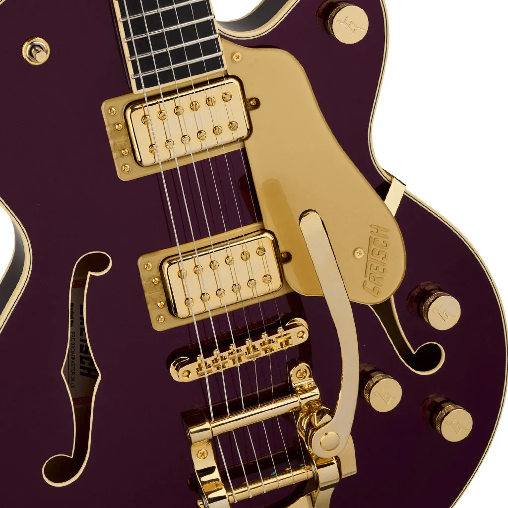 Gretsch Broadkaster Jr LX Center Block with String Thru Bigsby Ebony Fingerboard Blackberry