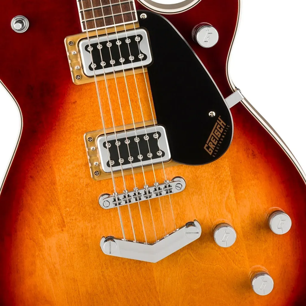 Gretsch G5220 Electromatic Jet Black Top Singlecut with V Stoptail and Laurel Fingerboard - Sweet Tea