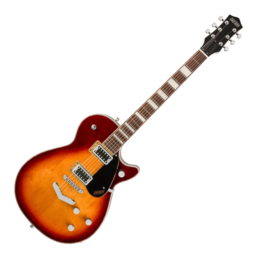 Gretsch G5220 Electromatic Jet Black Top Singlecut with V Stoptail and Laurel Fingerboard - Sweet Tea