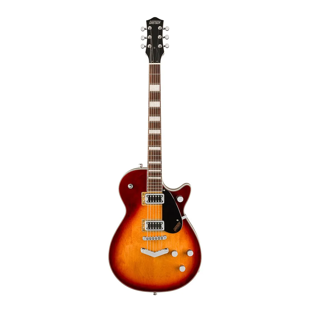 Gretsch G5220 Electromatic Jet Black Top Singlecut with V Stoptail and Laurel Fingerboard - Sweet Tea